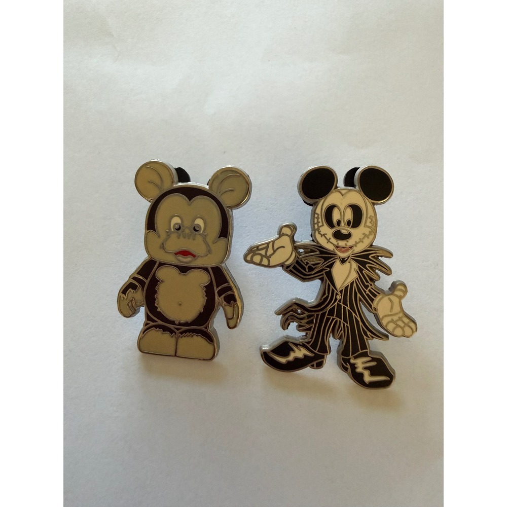 Disney Pin Lot 2 Mickey Mouse Jack Skellington Nightmare Before Christmas Pins